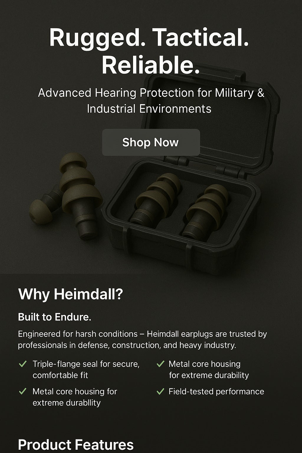 Heimdall Earplugs: Why Rugged, Reliable Hearing Protection is Non-Negotiable